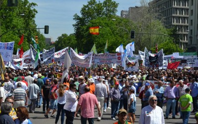 Cerca de 300.000 personas en la manifestación 5J de Madrid